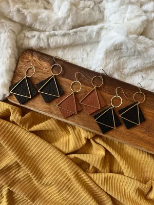 Noon Leather Earrings